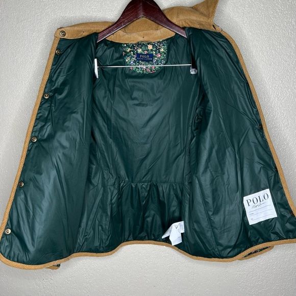 Polo Ralph Lauren Girls EUC Floral Print Floral Quilted Coat Large - Picture 5 of 7